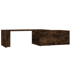 Table basse Chêne fumé 150x50x35 cm Bois d'ingénierie