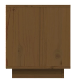 Meuble TV Marron miel 80x35x40,5 cm Bois de pin massif