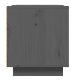 Meuble TV Gris 80x35x40,5 cm Bois de pin massif