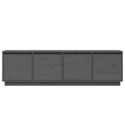 Meuble TV Gris 156x37x45 cm Bois de pin massif