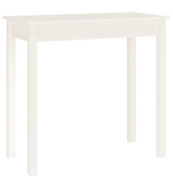 Table console Blanc 80x40x75 cm Bois massif de pin