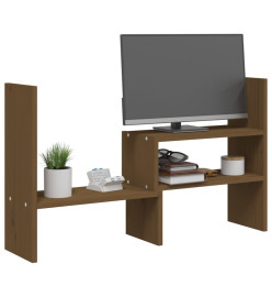 Support de moniteur Marron miel (39-72)x17x43 cm Bois de pin