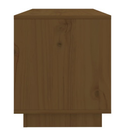 Meuble TV Marron miel 74x34x40 cm Bois de pin massif