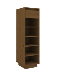 Armoire à chaussures Marron miel 34x30x105cm Bois de pin massif