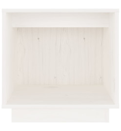 Tables de chevet 2 pcs Blanc 40x30x40 cm Bois de pin solide