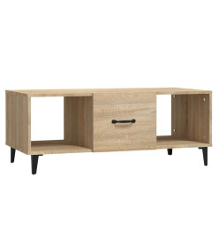 Table basse Chêne sonoma 102x50x40 cm Bois d'ingénierie