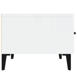 Meuble TV Blanc brillant 150x34,5x30 cm Bois d'ingénierie