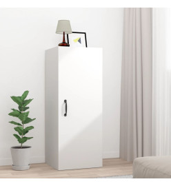 Armoire murale suspendue Blanc 34,5x34x90 cm Bois d'ingénierie