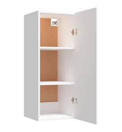 Armoire murale suspendue Blanc 34,5x34x90 cm Bois d'ingénierie