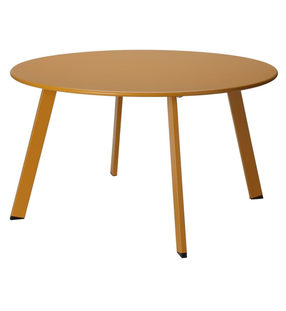 ProGarden Table d'appoint 70x40 cm jaune moutarde mat