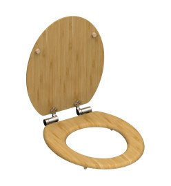 SCHÜTTE Siège de toilette fermeture en douceur NATURAL BAMBOO