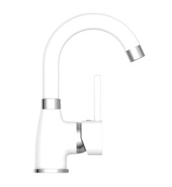 EISL Mitigeur de lavabo FUTURA blanc-chrome