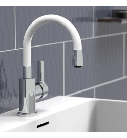 EISL Mitigeur de lavabo FLEXO chrome-blanc