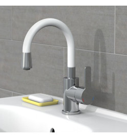 EISL Mitigeur de lavabo FLEXO chrome-blanc