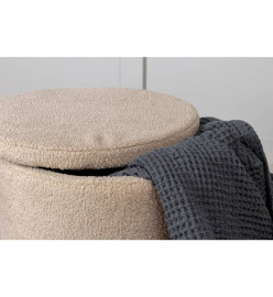 Venture Home Pouf Dunken 51x51x43 cm Teddy Beige