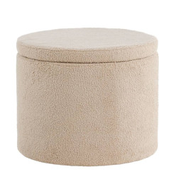 Venture Home Pouf Dunken 51x51x43 cm Teddy Beige