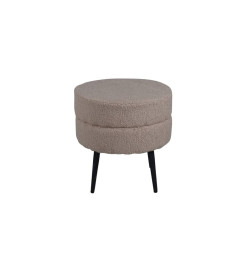 Venture Home Pouf Pot 40x40x40 cm Teddy Beige et noir