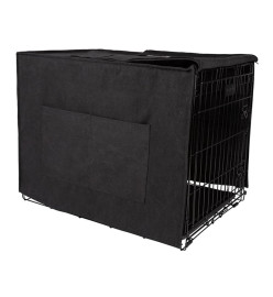 DISTRICT70 Couverture de cage pour chien Gris foncé L