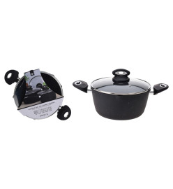 Excellent Houseware Casserole avec couvercle 24 cm Aluminium forgé