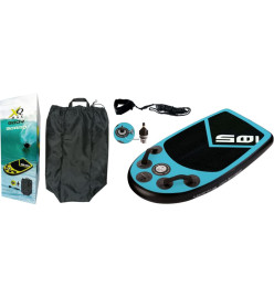 XQ Max Planche de bodyboard 105x60x10 cm Bleu et noir