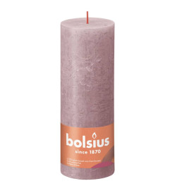 Bolsius Bougies pilier rustiques Shine 4 pcs 190x68 mm Rose cendre