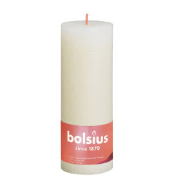 Bolsius Bougies pilier rustiques Shine 4 pcs 190x68 mm Perle douce