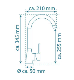 SCHÜTTE Mitigeur d'évier MANETTI chrome