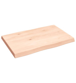 Dessus de table bois chêne massif non traité bordure assortie