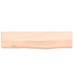 Étagère murale 40x10x6 cm bois de chêne massif non traité