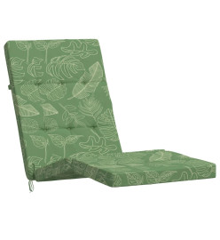 Coussins de chaise longue lot de 2 motif de feuilles