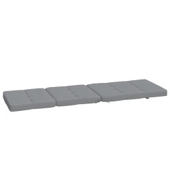 Coussins de chaise longue lot de 2 gris tissu oxford