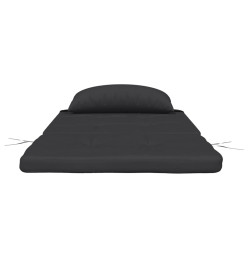 Coussins de chaise adirondack lot de 2 noir tissu oxford