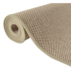 Tapis de couloir aspect sisal sable 50x300 cm