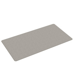 Tapis de couloir aspect sisal taupe 80x150 cm