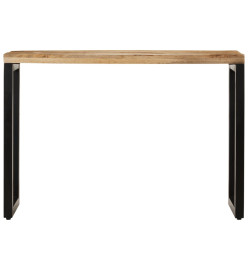 Table console 110x35x76 cm bois de manguier massif brut