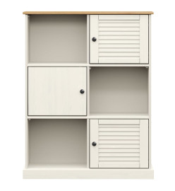 Bibliothèque VIGO blanc 90x35x114,5 cm bois massif de pin