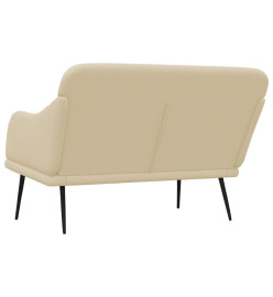 Banc Crème 110x76x80 cm Tissu