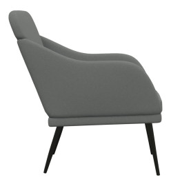 Fauteuil Gris foncé 63x76x80 cm Tissu