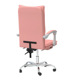 Fauteuil inclinable de bureau Rose Similicuir