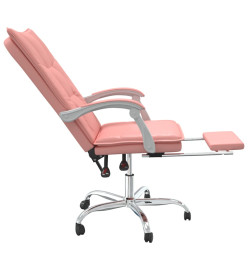 Fauteuil inclinable de bureau Rose Similicuir