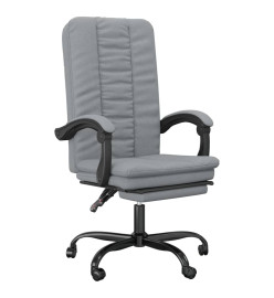 Fauteuil inclinable de bureau Gris clair Tissu