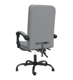 Fauteuil inclinable de bureau Gris clair Tissu