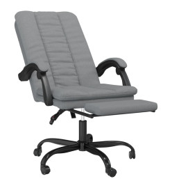 Fauteuil inclinable de bureau Gris clair Tissu