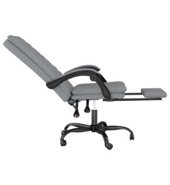 Fauteuil inclinable de bureau Gris clair Tissu