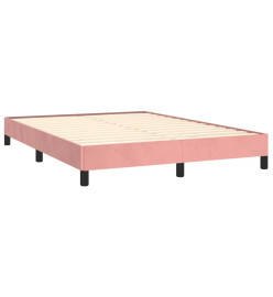 Cadre de lit Rose 140x200 cm Velours