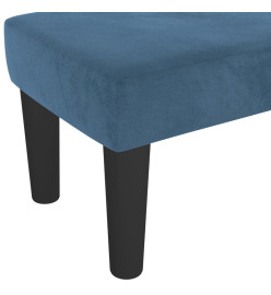 Banc Bleu foncé 100x30x30 cm Velours