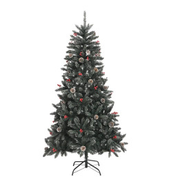 Sapin de Noël artificiel avec support Vert 180 cm PVC