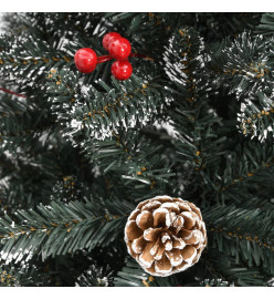 Sapin de Noël artificiel avec support Vert 180 cm PVC