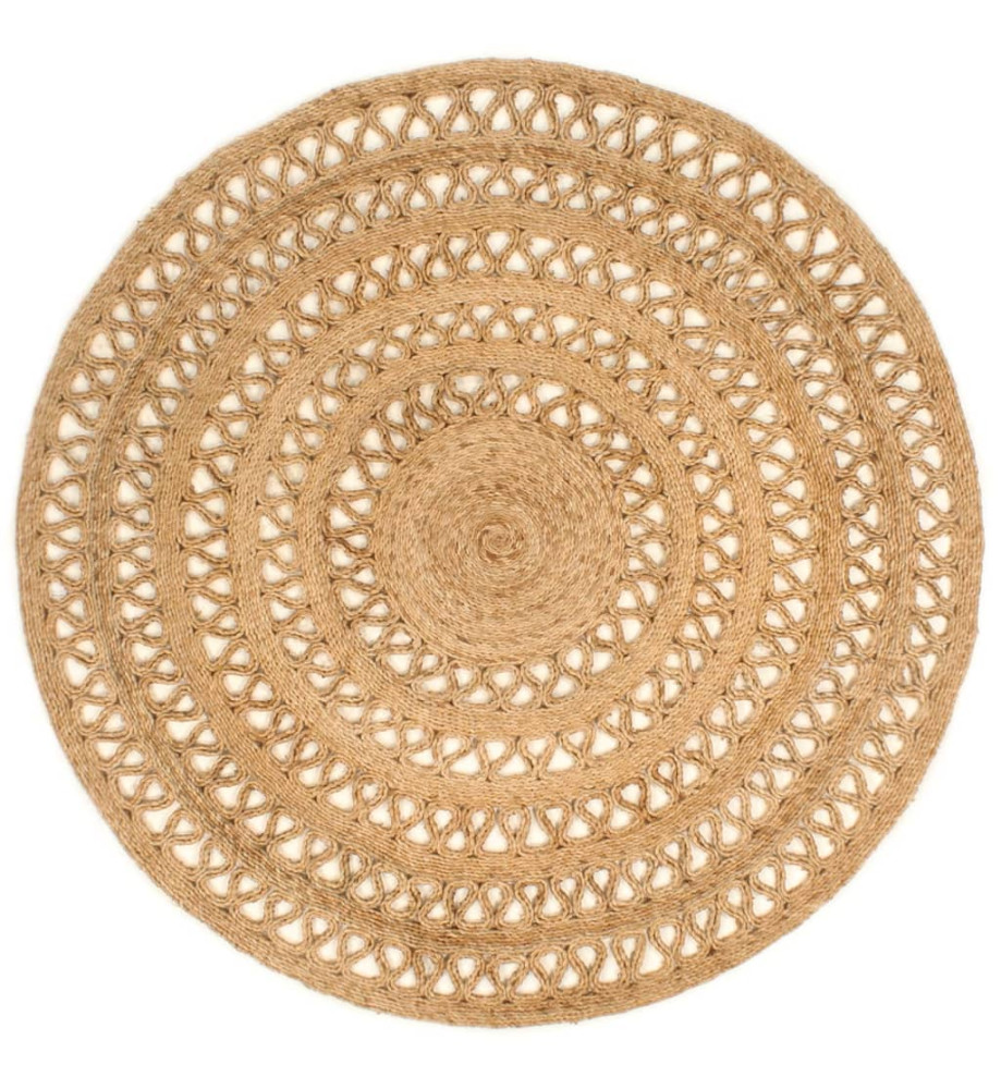 Tapis Jute tressé à la main 150 cm Rond