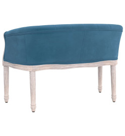 Banc Bleu 98x56x69 cm Velours